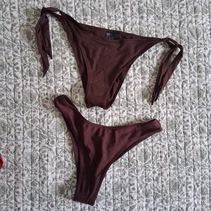 H&M Set Of 2 Brown Bikini Bottoms